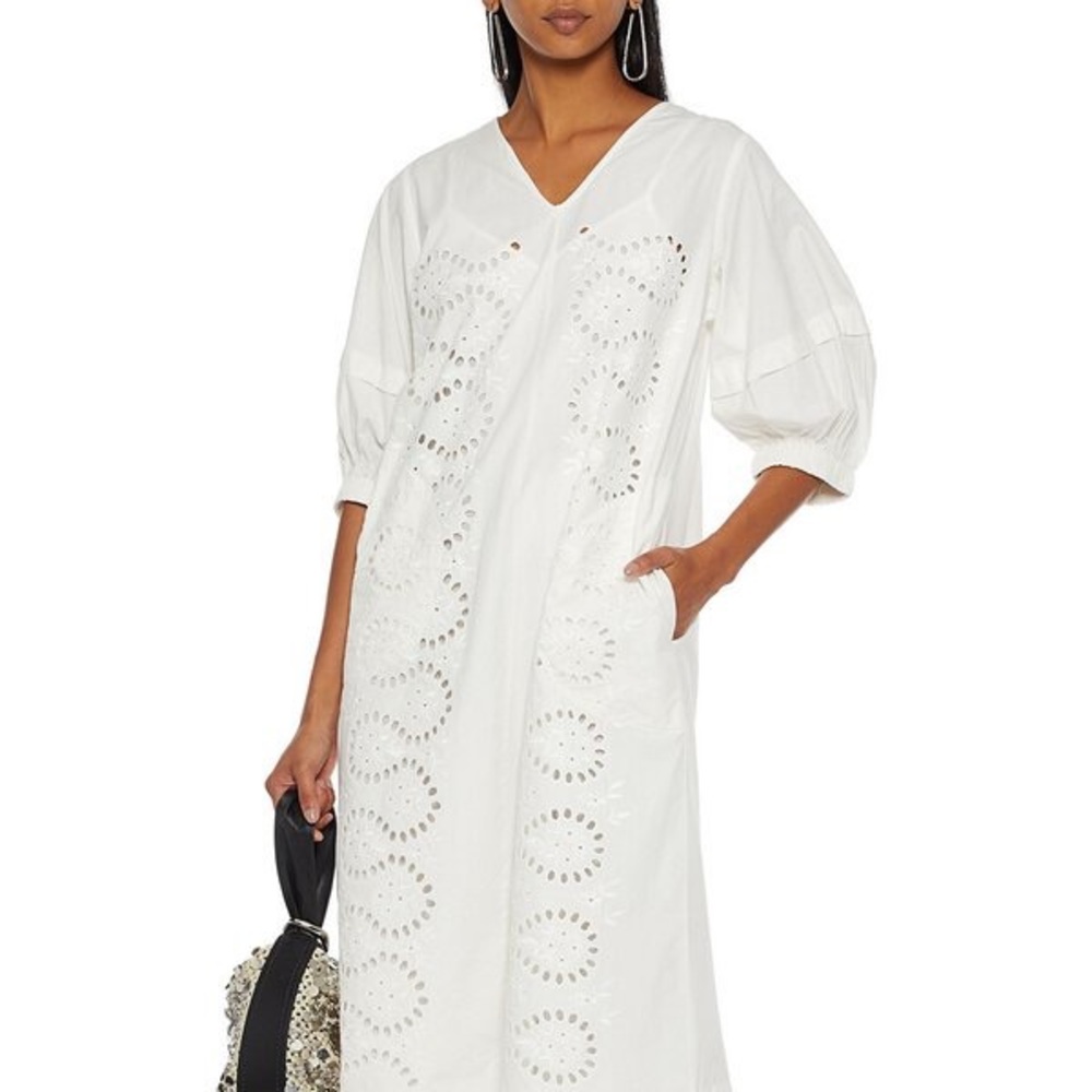 Sea Marina Broaderie Anglaise Midi Dress